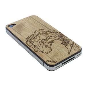  Cyborg   Paldao iPhone 4/4S Real Wood Skin (Front & Back 