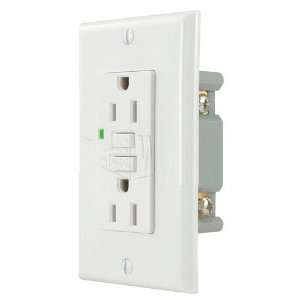GFCI S08 G15 WH 15A Ground Fault Circuit Interrupter Receptacle with 