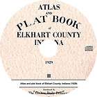 1929 Atlas & Plat Book of Elkhart County Indiana   IN History Maps on 
