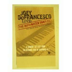  Joey Defrancesco Poster The Authorized Bootleg Everything 