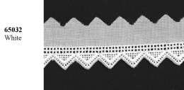Swiss Embroidery Trim 100% Cotton Heirloom Lace 65032  