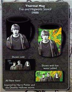 HARRY POTTER Ron and Hermione 12 oz CERAMIC Color Changing THERMAL MUG 
