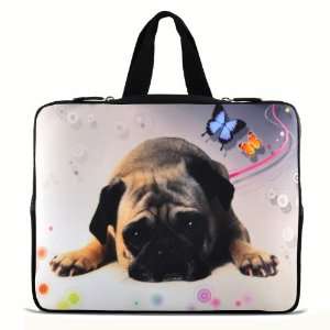 17 inch Laptop Puggy Dog Bag Sleeve Case with Hidden Handle for 16 17 