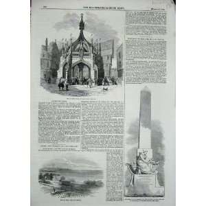   1853 Poultry Cross Salisbury Seaham Hall Monument Kent