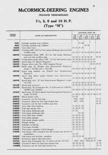 McCormick Deering Type M Parts Catalog Photo 3
