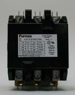 Furnas Siemens Definite Purpose Contactor 42FE35AG106 75A  