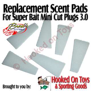 Brads Super Bait Mini Cut Plug *Scent Pads* MCPSP 1  