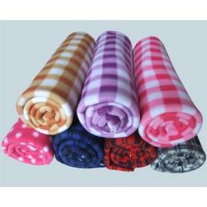  75cmx115cm Fleece Blanket Lap Throw 200gsm Fluffy & Warm 7 Patterns 