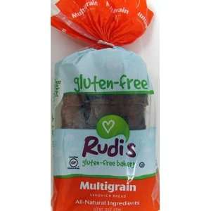  Rudis Multigrain Gluten Free Bread 18oz. (Pack of 3 
