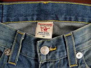 True Religion Jeans Mens BILLY PREMIUM VINTAGE 32 Distressed Boot Cut 