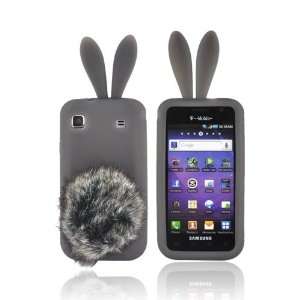  For Samsung Galaxy S 4G Vibrant Smoke Bunny With Brown Tail Rubbery 