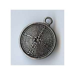  Small Labyrinth   Spiral Design Necklace   3/4  Solid 
