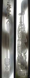 Handmade Japanese Samurai Sword Engraved Warrior Katana 