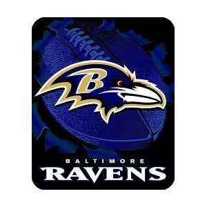  NFL Royal Plush Raschel 50x60 Blankets   Ravens Sports 