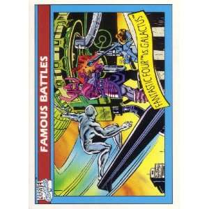  1990 Impel Marvel #89 Famous Battles   Fantastic Four vs 