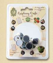 Epiphany Crafts METAL CHARMS Settings for Shape Studio Round 14 Bubble 