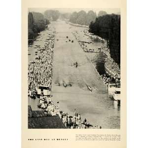  1934 Print Henley Royal Regatta Rowing Team Race Finals 