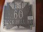 pewter garden yard lawn address plaque sign 60 rock hill