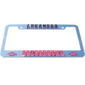  Arkansas Razorbacks 3D Deluxe Chrome Auto Frame Sports 