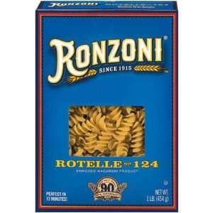 Ronzoni Rotelle Pasta 16 oz (Pack of 12)  Grocery 