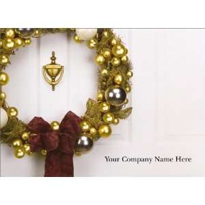  Wreath & Holiday Bulbs   100 Cards 