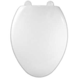 Magnolia Elongated Solid Plastic Toilet Seat with Gentl Close Feature 