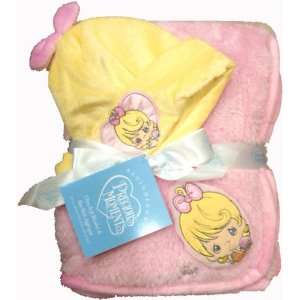  Precious Moments Ultra Soft Baby Blanket & Hat Pink with 