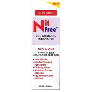 Lice and Nit Eliminating Natural Mousse with Foam Applicator Kit by 