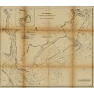   War map South Carolina, Beaufort River 