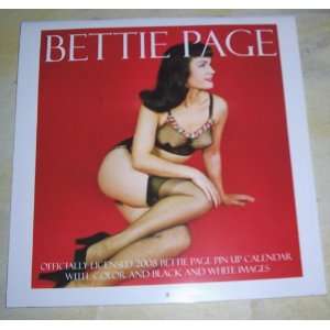  Bettie Page 2008 Square Calendar