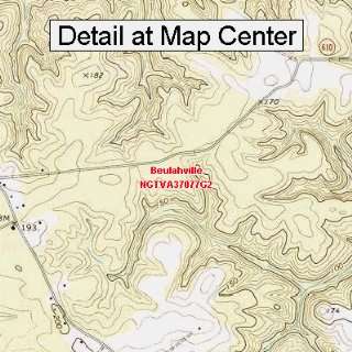  USGS Topographic Quadrangle Map   Beulahville, Virginia 