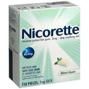  NICORETTE GUM MINT 2MG STARTER 108 EACH Health & Personal 