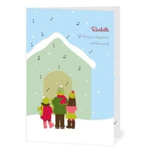  Christmas Greeting Cards   Family Of Carolers By You Send 