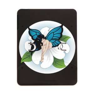  iPad 5 in 1 Case Matte Black Dogwood Flower Fairy 
