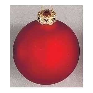 Club Pack Of 160 Deep Matte Red Glass Ball Christmas Ornaments 1.5 