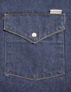 Vintage 90s CARHARTT Snap Button WORK WEAR Western Style DENIM Jean 