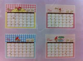 2012 Sanrio My Melody Table Desktop Calendar with Stickers and Notice 