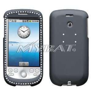  Rubberized Plastic Case with Diamond Black For T Mobile 