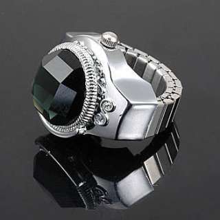   Choice Crystal Rhinestone Mini Lady Women Ring Finger Watch  
