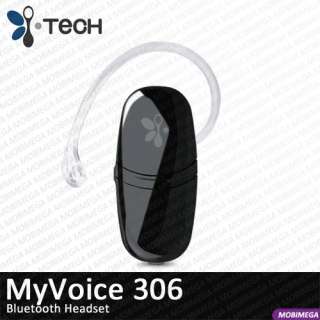 Tech MyVoice 306 Lightweight Bluetooth Headset Black  