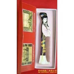  Traditional Chinese Artistic Wood Comb Gift Set  diao chan Beauty