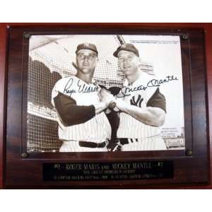  Mickey Mantle & Roger Maris Autographed/Hand Signed NY 