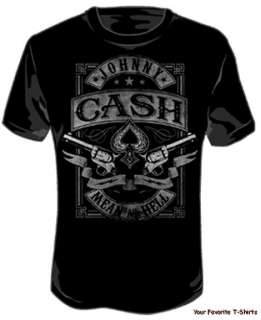 Licensed Johnny Cash Mean as Hell Adult Tee Shirt S 2XL  