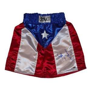 Miguel Cotto Fight Model Puerto Rican Flag Trunks Sports 