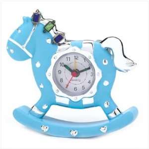  Blue Rocking Horse Clock
