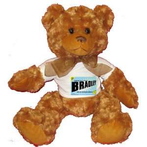   MOTHER COMES BRADLEY Plush Teddy Bear with WHITE T Shirt Toys & Games