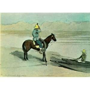   Mark Colombian Rider Boatman Horse   Original Print
