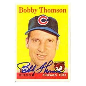  Bobby Thomson Autograph/Signed Vintage Card (JSA) Sports 