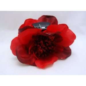  NEW Red Flower Hair Clip Claw, Limited. Beauty
