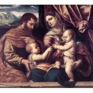   name Holy Family, by Moretto da Brescia 